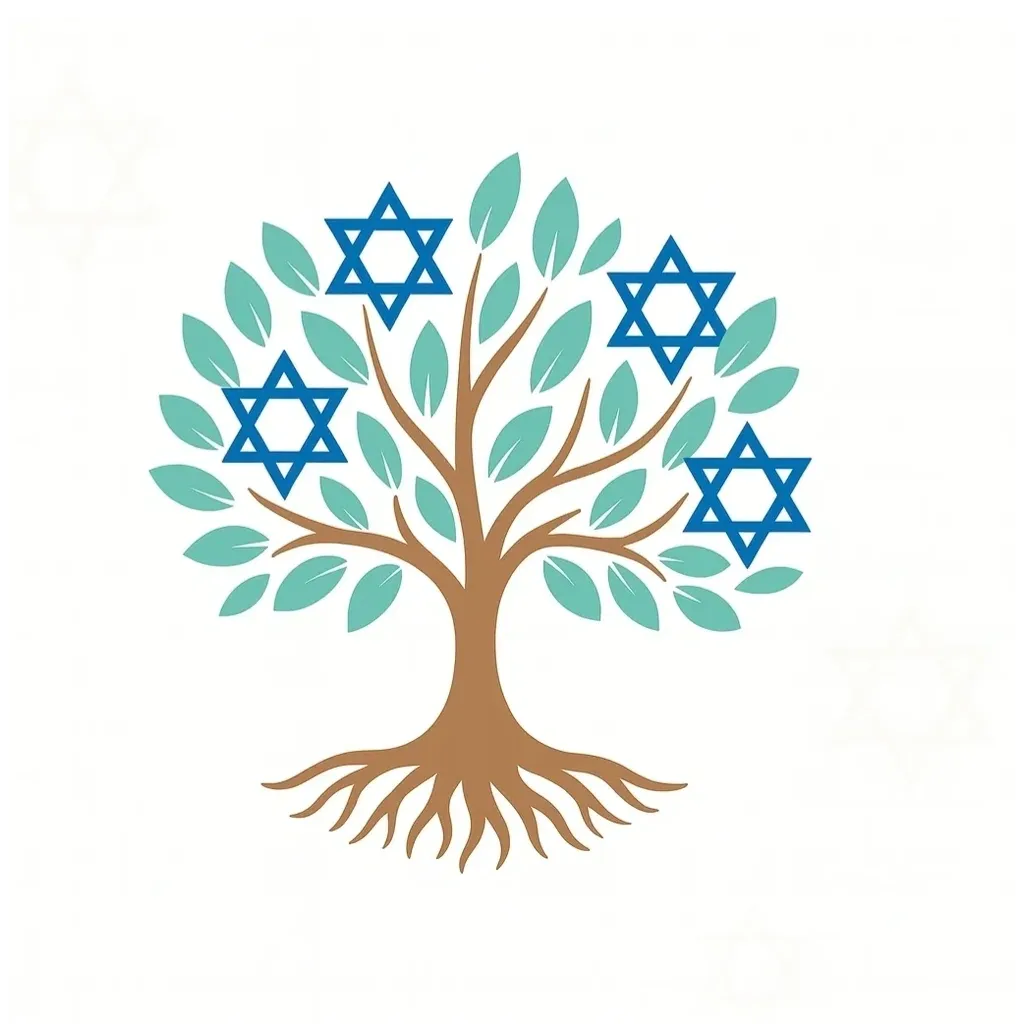 Tree with Stars of David